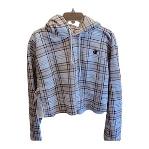 Champion Reverse Weave, cropped hoodie.  Like New! Raw hem